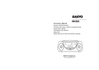 Sanyo RM-CD23 - Owners Manual 